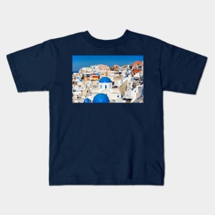 The wonderful Oia in Santorini, Greece Kids T-Shirt